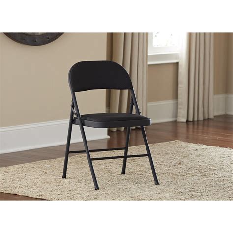 cosco deluxe metal and fabric folding chair set of 4|foldable chair with cushion costco.